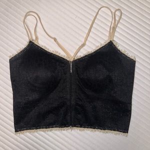 🍉Crop top with built in push-up bra -small🍉